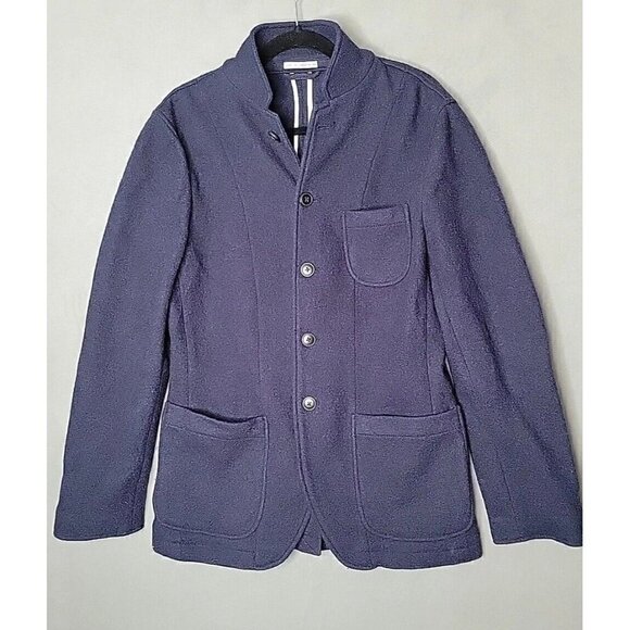 Club Monaco 100% Wool Navy Jacket Blazer Button Up Size S, Classic! - Picture 1 of 12